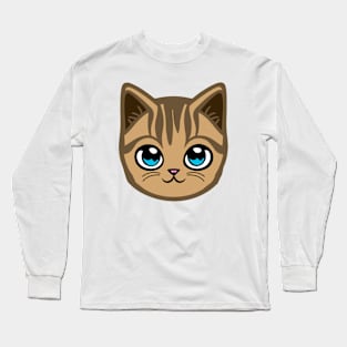 Cute Cat Illustration Nº4 (color Nº2) Long Sleeve T-Shirt